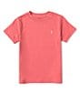 Color:Pale Red - Image 1 - Little Boys 2T-7 Short-Sleeve Crewneck Jersey T-Shirt