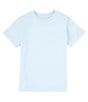Color:Alpin Blue - Image 1 - Little Boys 2T-7 Short Sleeve Crewneck Jersey T-Shirt