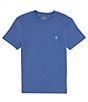 Color:Beach Royal - Image 1 - Little Boys 2T-7 Short Sleeve Crewneck Jersey T-Shirt