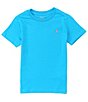 Color:Cove Blue - Image 1 - Little Boys 2T-7 Short-Sleeve Essential Tee