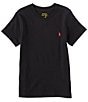 Color:Polo Black - Image 1 - Little Boys 2T-7 Short-Sleeve Essential V-Neck T-Shirt