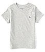 Color:Andover Heather - Image 1 - Little Boys 2T-7 Short-Sleeve Essential V-Neck T-Shirt