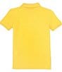Color:Chrome Yellow - Image 2 - Little Boys 2T-7 Short Sleeve Iconic Mesh Polo Shirt