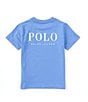 Color:Harbor Island Blue - Image 1 - Little Boys 2T-7 Short Sleeve Logo Jersey T-Shirt