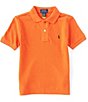 Color:College Orange - Image 1 - Little Boys 2T-7 Short-Sleeve Mesh Polo Shirt