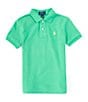 Color:Classic Kelly - Image 1 - Little Boys 2T-7 Short-Sleeve Mesh Polo Shirt