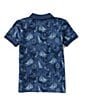 Color:Captains Convo - Image 2 - Little Boys 2T-7 Short Sleeve Nautical Print Mesh Polo Shirt