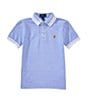 Polo Ralph Lauren Little Boys Short Sleeve Oxford Mesh Polo Shirt, Color:Harbor Island Blue - Image 1
