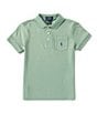 Color:Faded Mint - Image 1 - Little Boys 2T-7 Short-Sleeve Pocket Jersey Polo Shirt