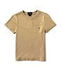 Color:Camel - Image 1 - Little Boys 2T-7 Short-Sleeve Pocket Jersey T-Shirt