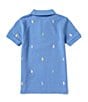 Color:Harbor Island Blue - Image 2 - Little Boys 2T-7 Short-Sleeve Polo Pony Mesh Polo Shirt