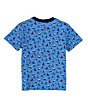 Color:High Tide/New England Blue - Image 2 - Little Boys 2T-7 Short Sleeve Sailboat Print Jersey T-Shirt