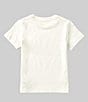 Color:Deckwash White - Image 2 - Little Boys 2T-7 Short Sleeve Striped Logo Jersey T-Shirt