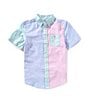 Polo Ralph Lauren Little Boys Short Sleeve Striped Seersucker Fun Shirt, Color:Multi - Image 1