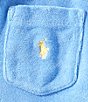 Polo Ralph Lauren Little Boys Short-Sleeve Terry Cloth Polo Shirt & Matching Shorts Set, Color:Harbor Island Blue - Image 2