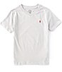 Color:Light Smoke/Thoroughbred Red - Image 1 - Little Boys 2T-7 Short-Sleeve V-Neck Jersey Tee