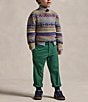 Polo Ralph Lauren Little Boys Straight Fit Flex Abrasion Twill Pants, Color:New Forest - Image 4