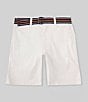 Color:Deckwash White - Image 1 - Little Boys 2T-7 Straight Fit Flex Abrasion Twill Shorts
