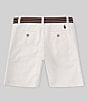 Color:Deckwash White - Image 2 - Little Boys 2T-7 Straight Fit Flex Abrasion Twill Shorts