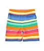 Color:Marias Stripe - Image 2 - Little Boys 2T-7 Stripes Spa Terry Shorts