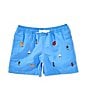 Polo Ralph Lauren Little Boys Traveler Schiffli-Embroidered Swim Trunks, Color:Nantucket Blue - Image 1