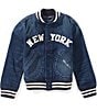 Polo Ralph Lauren Little Boys Long Sleeve Chambray Baseball Jacket - Image 1