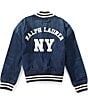 Polo Ralph Lauren Little Boys Long Sleeve Chambray Baseball Jacket - Image 2