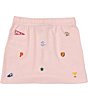 Color:Hint Of Pink - Image 2 - Little Girls 2T-6X Collegiate-Icon Mesh Skirt