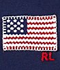 Polo Ralph Lauren Little Girls Flag Applique Cotton Jersey T-Shirt, Color:Navy - Image 2