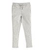 Color:Grey Heather - Image 1 - Little Girls 2T-6X French Terry Legging