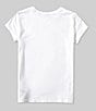 Color:White - Image 2 - Little Girls 2T-6X Short-Sleeve Dog-Print Jersey T-Shirt