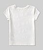 Color:Deckwash White - Image 2 - Little Girls 2T-6X Short Sleeve Mixed Logo Jersey T-Shirt