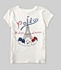 Color:Deckwash White - Image 1 - Little Girls 2T-6X Short-Sleeve Paris Graphic T-Shirt