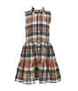 Color:Pink/Yellow/Blue Multi - Image 1 - Polo Ralph Lauren Little Girls 2T-6X Sleeveless Madras Plaid Fit & Flare Dress
