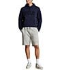 Color:Andover Heather - Image 3 - Logo Double-Knit Mesh 9#double; Inseam Shorts