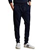 Color:Aviator Navy - Image 1 - Logo-Embossed Double-Knit Jogger Pants