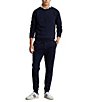 Color:Aviator Navy - Image 3 - Logo-Embossed Double-Knit Jogger Pants