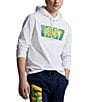 Color:White - Image 1 - Logo Jersey Long Sleeve Hoodie T-Shirt