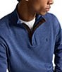 Polo Ralph Lauren Long Sleeve Luxury Jersey Quarter Zip Pullover - Image 4