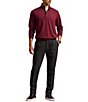 Polo Ralph Lauren Long Sleeve Luxury Jersey Quarter-Zip Pullover, Color:Vintage Port Heather - Image 3