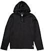 Polo Ralph Lauren Long Sleeve Mercerized Sleep Hoodie, Color:Polo Black/White - Image 1