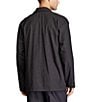 Color:Black - Image 2 - Long Sleeve Woven Soho Plaid Pajama Top