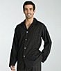 Polo Ralph Lauren Long Sleeve Woven Soho Plaid Pajama Top, Color:Black - Image 6