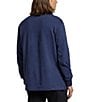 Polo Ralph Lauren Luxury Jersey Long Sleeve Polo Shirt, Spring Navy Heather - Image 2