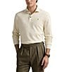 Polo Ralph Lauren Luxury Jersey Long Sleeve Polo Shirt, Parchment Cream - Image 1