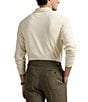 Polo Ralph Lauren Luxury Jersey Long Sleeve Polo Shirt, Parchment Cream - Image 2