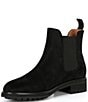 Color:Black - Image 4 - Men's Bryson Waxed Suede Chelsea Boots