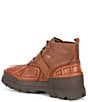 Color:Tan - Image 3 - Men's Oslo Low Leather and Suede Waterproof Lug Sole Boots