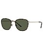Color:Tortoise - Image 1 - Men's Ph3134 53mm Oval Sunglasses