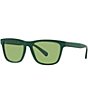 Color:Dark Green - Image 1 - Men's Ph4167 56mm Square Sunglasses
